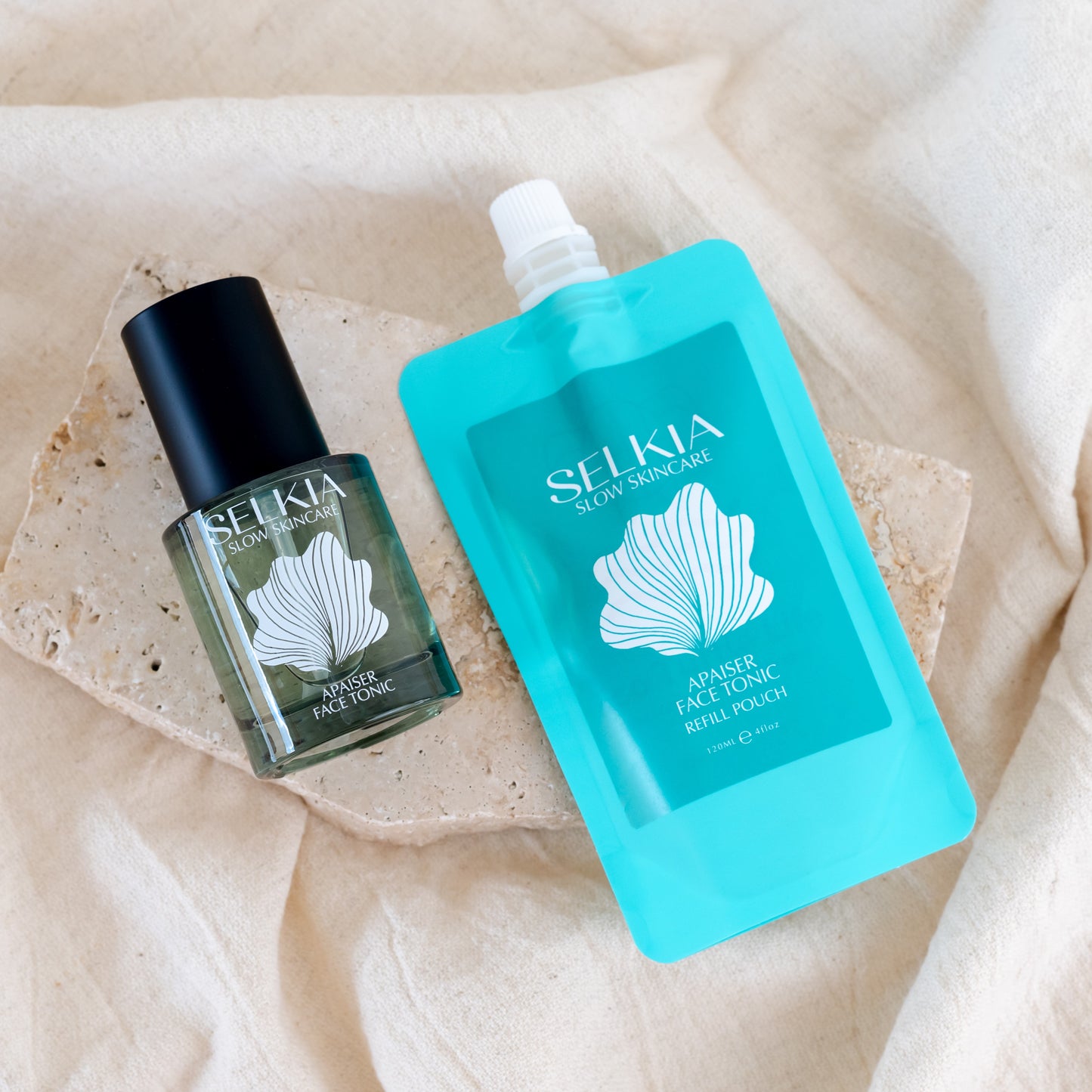 120ml Refill Pouch for Selkia's Everyday Face Tonic - Natural and Sustainable Skincare